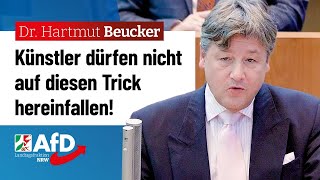 Künstler dürfen nicht auf diesen Trick hereinfallen – Dr Hartmut Beucker AfD [upl. by Paddie]