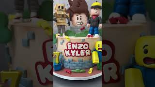 Roblox Cake cake roblox fondant cakedecorating art edible edibleart shorts cakedesign kids [upl. by Astera]