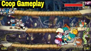 Cuphead Spider Boss  Moonshine Mob RegularCoop with Healthbars [upl. by Pardew965]