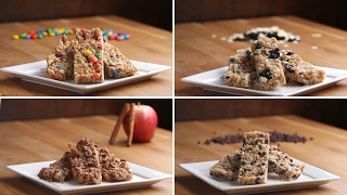 Homemade Chewy Granola Bars 4 Ways [upl. by Eemiaj]