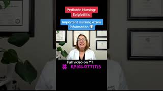 Epiglottitis Pediatric Nursing  LevelUpRN [upl. by Soracco]