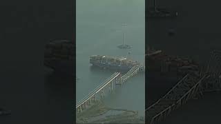 Dramatic footage shows collapse of Baltimore’s Francis Scott Key Bridge shorts [upl. by Rees]