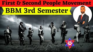 First amp Second People Movement  BBM 3rd Semester Exam  BBM Students Must Watch  Nepali Tricks [upl. by Llahsram]