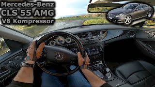 2005 MercedesBenz CLS 55 AMG  POV test drive [upl. by Conchita]