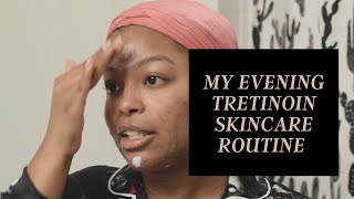 How I Apply TRETINOIN 025 RETINA  Evening Skincare Routine  Acne amp Hyperpigmentation  Teryn [upl. by Ynaffit]