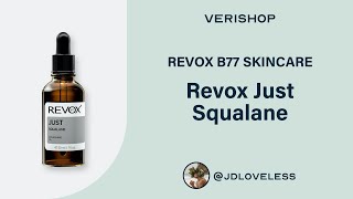 REVOX B77 SKINCARE Revox Just Squalane Review [upl. by Harmon]