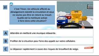 Examen théorique Saaq Québec 2023  Sécurité routière au Canada Permis de conduire Quebec test 3 [upl. by Tilney]