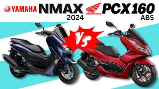 Yamaha NMAX 2024 vs Honda PCX 160 abs  Side by Side Comparison  Specs amp Price  Philippines [upl. by Venuti726]