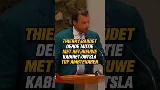 THIERRY BAUDET FVD DERDE MOTIE MET HET NIEUWE KABINET ONTSLA TOP AMBTENAREN thierrybaudet fvd [upl. by Ayr]