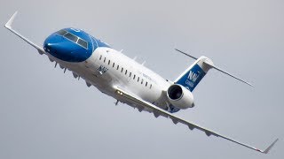 New Livery Nav Canada Bombardier CRJ200 CRJ2 24L LOC testing in Montreal YULCYUL [upl. by Putscher394]