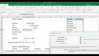 TABLA DE AMORTIZACION INTERES SIMPLE [upl. by Llekcir]