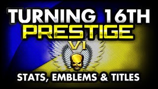 MW3  Turning 16th Prestige  My Stats Titles amp Emblems [upl. by Rydder527]