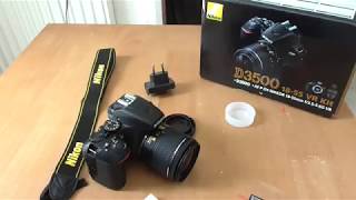 Nikon D3500 VR 1855 Kit UnboxingShort ReviewParts Included [upl. by Tutto]