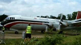 Vickers Vanguard engine spool up Brooklands 2008 GAPEP [upl. by Tobiah104]