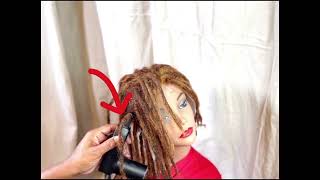 Dreadlock Machine Locs Lace Front Wig dreadlockmachine locs locextensions lacefrontwig [upl. by Romie]