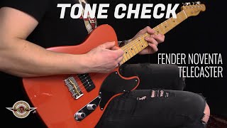 TONE CHECK Fender Noventa Telecaster Guitar Demo  No Talking [upl. by Olbap894]