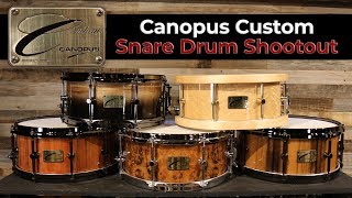 Canopus Snare Drum Showcase  10 One of a Kind Custom Snares [upl. by Corissa]