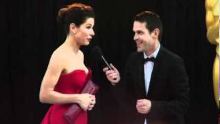 Oscar 2011 Red Carpet Video Sandra Bullock interview [upl. by Olim403]