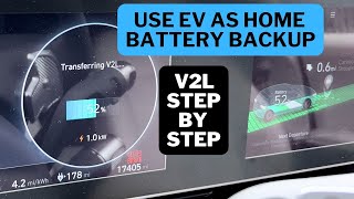 Use EV to power the home during power outage V2L Ioniq 5  Ioniq 6  EV6  EV9  GV60  Kona [upl. by Reade]