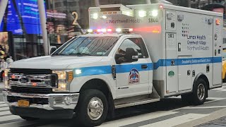 NorthWell Health EMS Responding On 7th Ave In Midtown Manhattan New York City [upl. by Esilana]