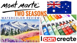 Mont Marte Two Seasons Watercolor Review  Are opaque paints always chalky [upl. by Crystal972]