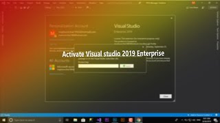 how to activate visual studio 2019 Enterprise and Profesional 2019 [upl. by Aihsercal]