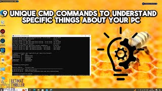 9 unique CMD commands to understand specific things about your windows computer [upl. by Artamas]