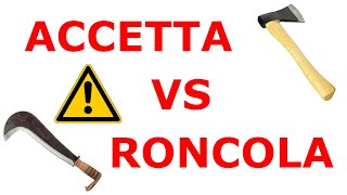 Accetta VS roncola  se solo una quale provo a scegliere nel modo più oggettivo possibile [upl. by Arul986]