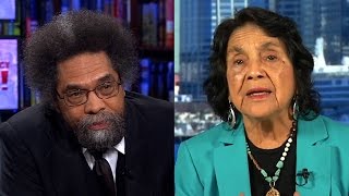 Bernie or Hillary Cornel West amp Dolores Huerta Debate After Sanders Upset Win in Michigan [upl. by Anilesor224]