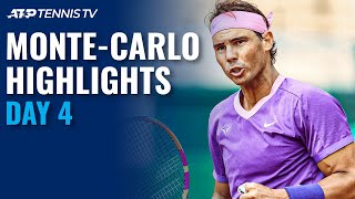 Nadal Djokovic amp Zverev Take Centre Stage  Monte Carlo 2021 Highlights Day 4 [upl. by Fay]