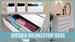 HOW TO ORGANIZE A DRESSER The KONMARI Method and drawer organization hacks  OrgaNatic [upl. by Trebeh218]