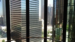 Its Otis Time Tour of glass elevators at Westin Bonaventure Hotel in Downtown Los Angeles CA [upl. by Niltiak]