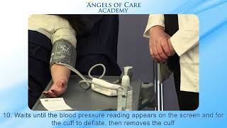 CNA Skill Measuring and Recording Electronic Blood Pressure [upl. by Coltun]