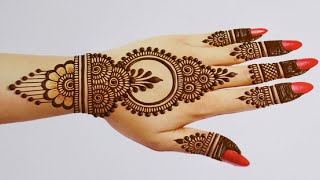 Stylish Easy Mehndi designs for Backhand Simple Mehandi designMehndi design MehandiHenna Mehndi [upl. by Annaeed]