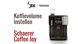 Koffievolume Schaerer Coffee Joy  Jacobs Douwe Egberts Professional [upl. by Noynek329]