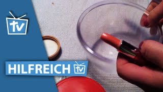 ANLEITUNG Lipgloss selber machen  Lippgloss mit Vaseline herstellen [upl. by Latsyek890]