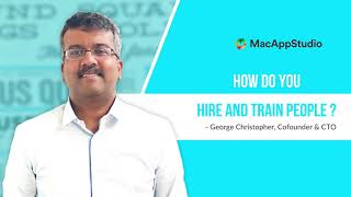 Macappstudio interview process  How do you hire amp train people answered by George [upl. by Milissa446]