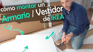 Cómo montar un vestidor con armarios PAX de IKEA Español4K [upl. by Asilahs]