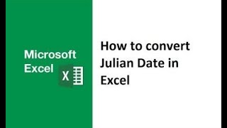 How to convert julian date to normal date in Excel julian date to calendar date gregorian regular [upl. by Gibrian]