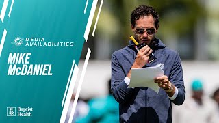 Coach Mike McDaniel meets with the media  Miami Dolphins [upl. by Hilaire]