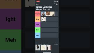 Yorgos Lanthimos Movies Tier List ranked tierlist yorgoslanthimos kindsofkindness [upl. by Franckot]