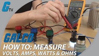 How To Measure Volts Amps Watts amp Ohms with a Multimeter [upl. by Macknair]