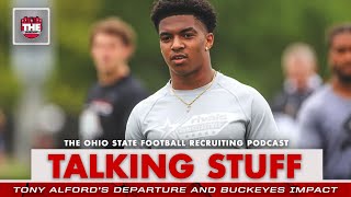 Talking Stuff Tony Alford departure puts Ohio State running back recruiting on temporary pause [upl. by Ardekan]