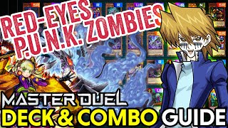 RedEyes PUNK Zombies DECK amp COMBO GUIDE January 2024 YuGiOh Master Duel [upl. by Eanad32]