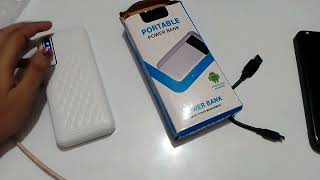 portable Power Bank unboxing and review for Android Power Bank full review [upl. by Hu]