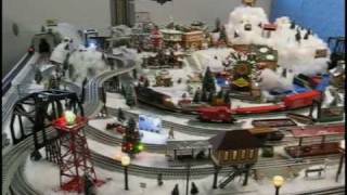 Family Christmas Lionel Train Layout [upl. by Berlyn]