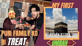 My first umrah🥹 Family ko de treat😍🐔 [upl. by Irpac]