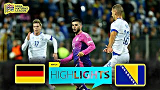 Germany VS Bosnia and Herzegovina  Highlights  UEFA Nations League  12 October 2024 [upl. by Bennion]