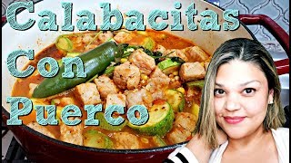 Mexican Style Pork and Squash Recipe  Calabacitas Con Puerco  Simply Mama Cooks [upl. by Nahtahoj]