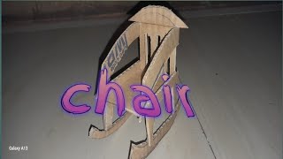 chair 💺 🪑how to make a small chair from cardboardjenish Experiment [upl. by Fairley]